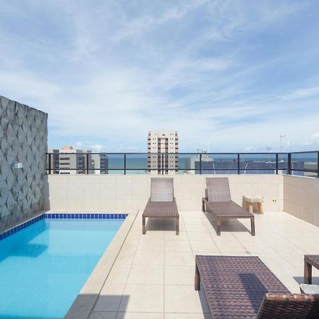 Flat Quarto E Sala C/ Vista Mar Espetacular Daire Maceió Dış mekan fotoğraf