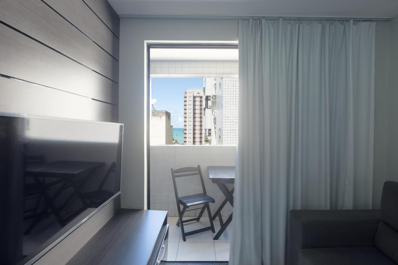 Flat Quarto E Sala C/ Vista Mar Espetacular Daire Maceió Dış mekan fotoğraf