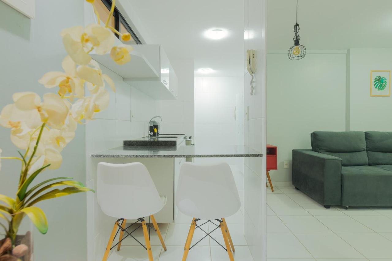 Flat Quarto E Sala C/ Vista Mar Espetacular Daire Maceió Dış mekan fotoğraf